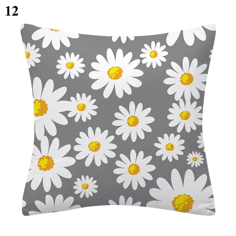 45*45Cm Flower Letter Print Cushion Cover Ployster Throw Pillows Sofa Home Decor Pillower Cover Decorative Pillowcase
