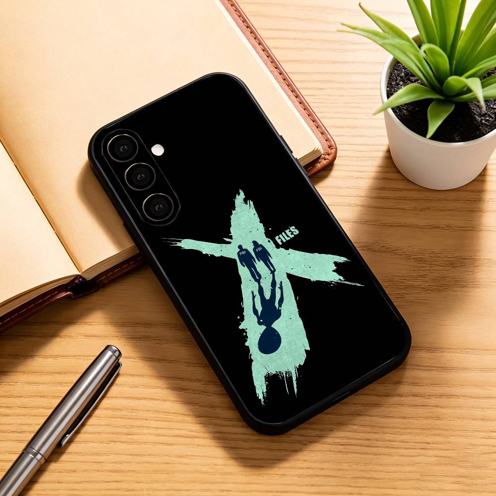 TOP SECRET UFO x-files Phone Case For Samsung Galaxy A73,A72,A71,A70,A53,A52,A51,Soft Silicone Black Cover