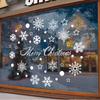 Christmas Snowflake Electrostatic Glass Stickers for Festive Atmosphere Decoration and Display Window Stickers