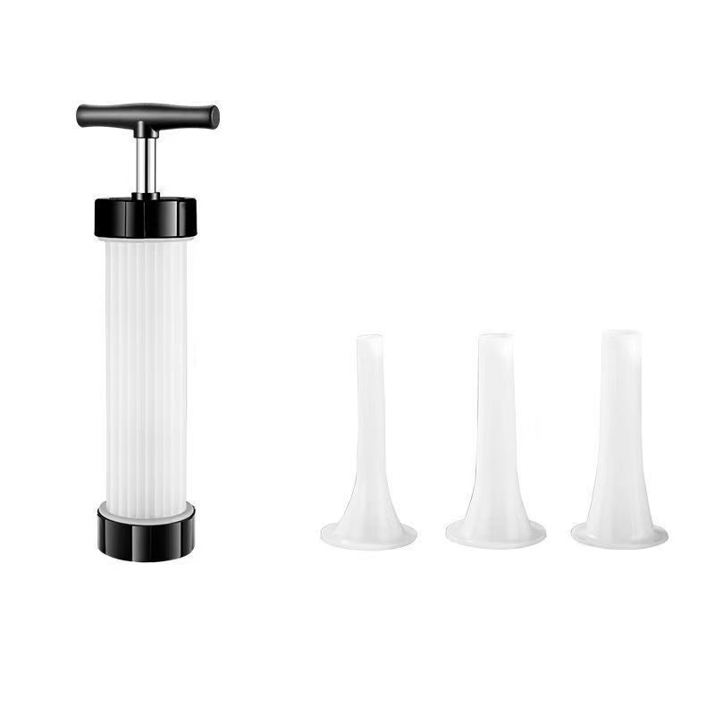 Manual Sausage Stuffing Machine, Kitchen Household Hand-pushed Sausage Stuffing Tool, Magic Tool, Plastic Handcrafted Homemade Sausage Casing Machine 1 set