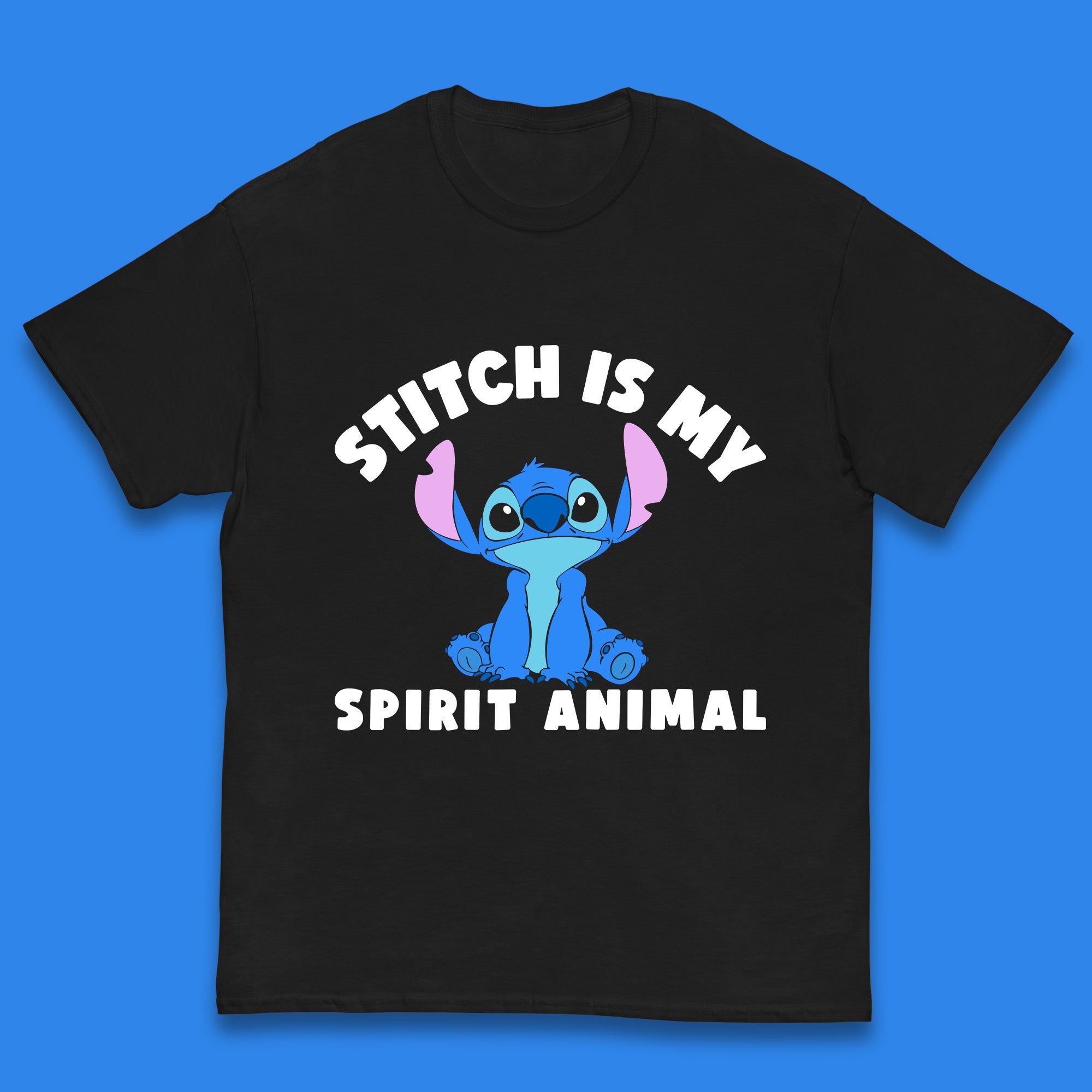 Stitch Is My Spirit Animal Disney Spirit Lilo & Stitch Cartoon Character Ohana Stitch Lover Kids T Shirt 160