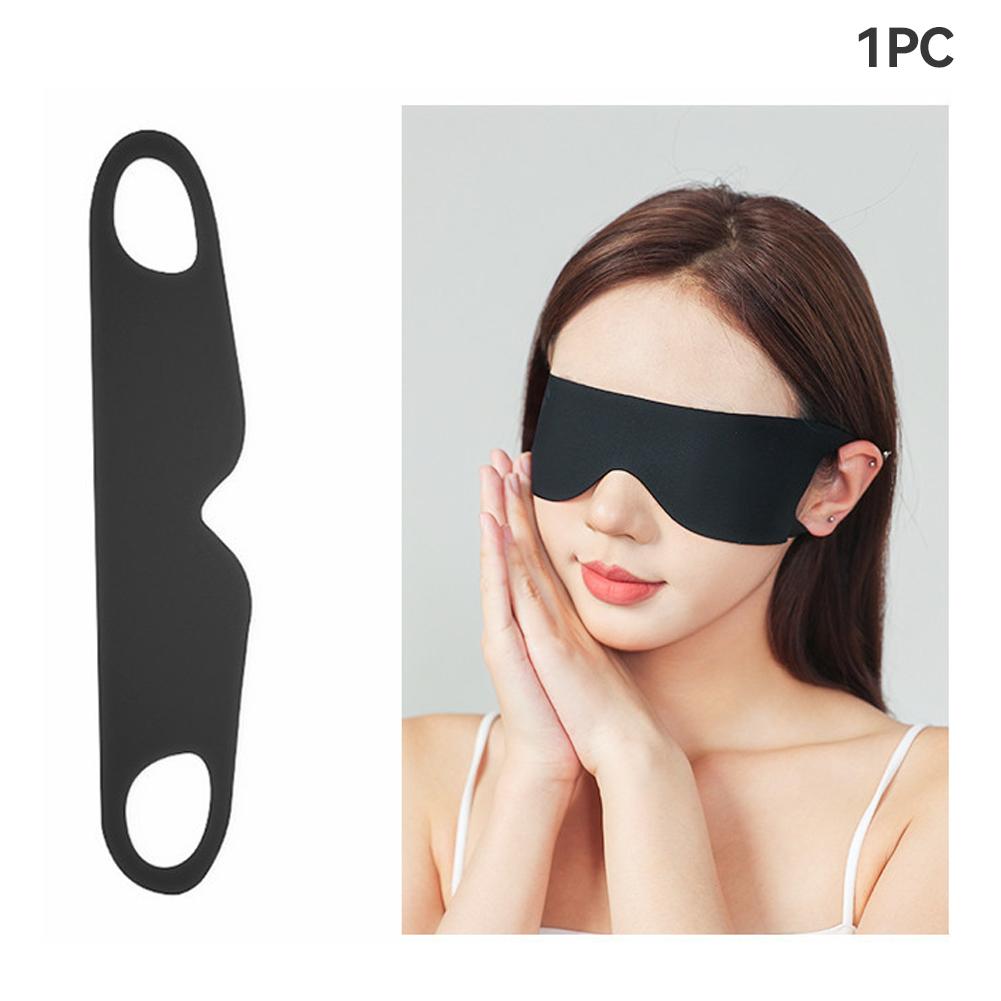 Light Blocking Portable Thin Ice Silk Eye Mask for Summer Travel Sleeping Blindfold with Ear Hanging Strap Unisex Eye Patch