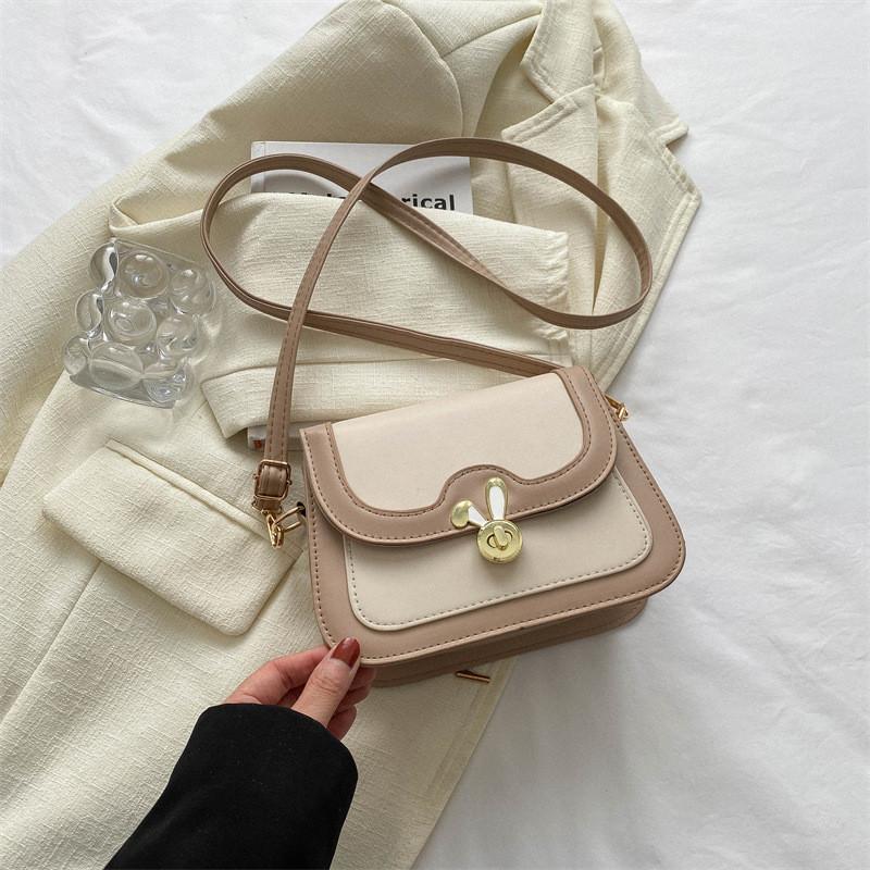 

Fashionable Pu Leather Small Square Shoulder Bag For Women Available In Black White Khaki Coffee хакі