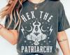 Comfort Colors Hex the Patriarchy Shirt and Kids Tshirt: Witchy Celestial Owl Goddess