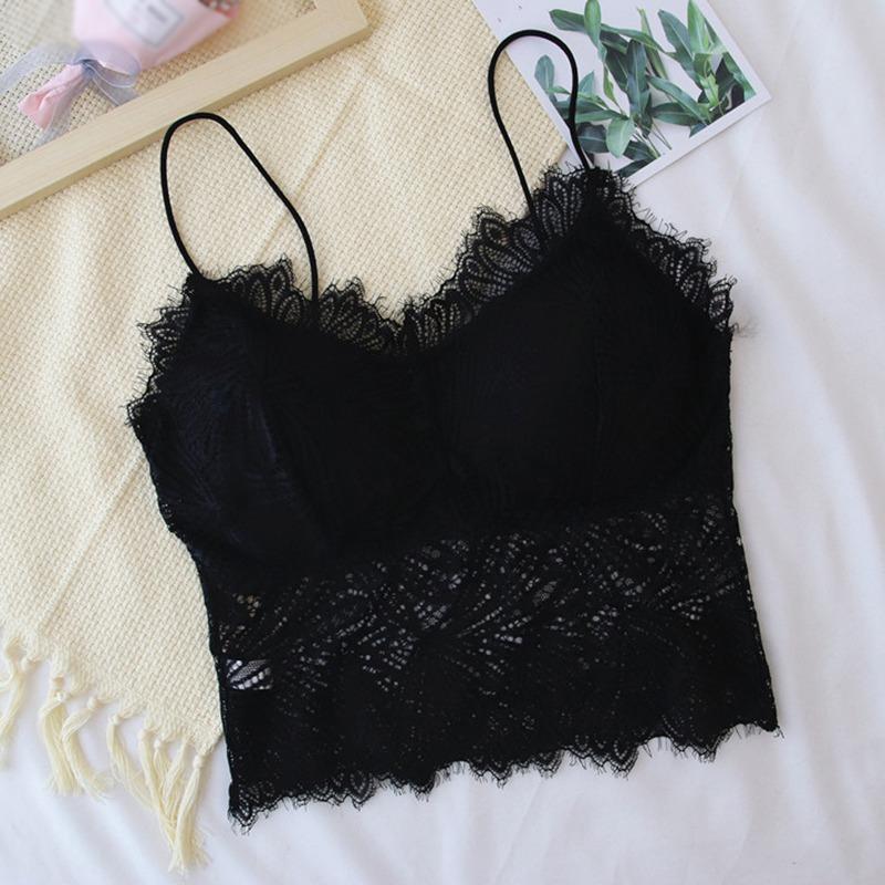 

Женская майка с мягкой подкладкой на тонких бретелях, камзол, кружевной тонкий жилет, зеленый чёрный