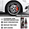 Car Wheel Hub Rust Remover Multifunctional  Anti-dirt Spray Metal Surface Chrome Paint Automotive Maintenance Iron Powder