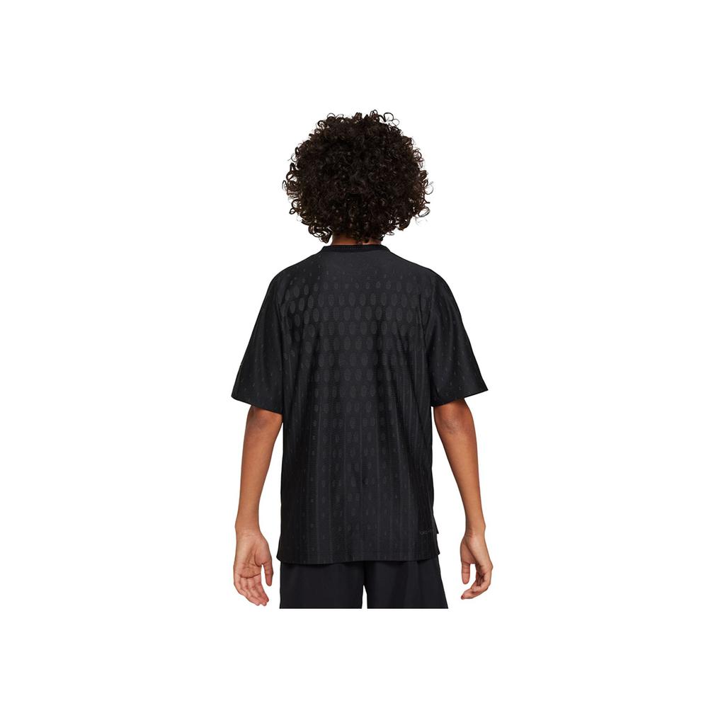 Nike Dri-Fit Multi Tech Crew Neck Short Sleeve T-Shirt Kids Tops Black FJ6815-010