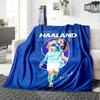 1pc Haaland12 Blanket, Gift, for Men and Women, Soft Blanket, Good for Sofa Bed Couch Travel, Lightweight Flannel Blanket