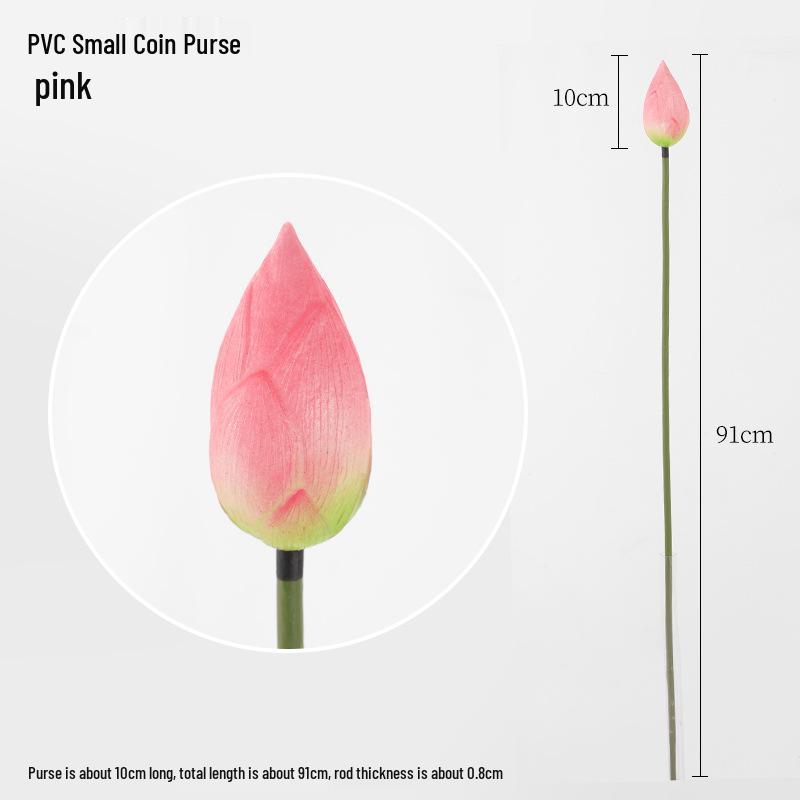 

Artificial Lotus Leaf & Flower Arrangement for Pond Scenery and Photography, with PU Stem