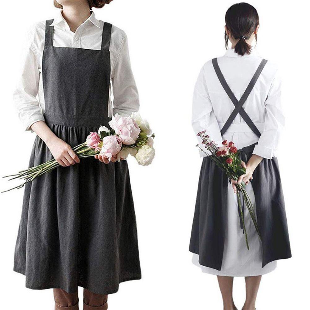 Solid Color Florist Apron Adult/Children Children's Apron Kitchen Cooking Apron  Housework Cleaning