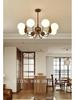 Mid-Century Nanyang Style Chandelier: Retro Space-Inspired Lighting for Living Room, Dining Room & Bedroom with Eye-Protection.