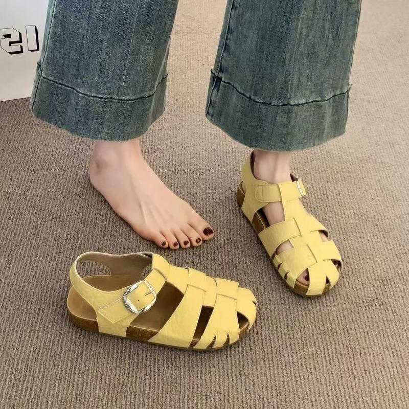 Sandals Women's Summer Outer Wear New Woven Hollow Pig Cage Shoes Thick-soled Bag Head Cool Single Shoes