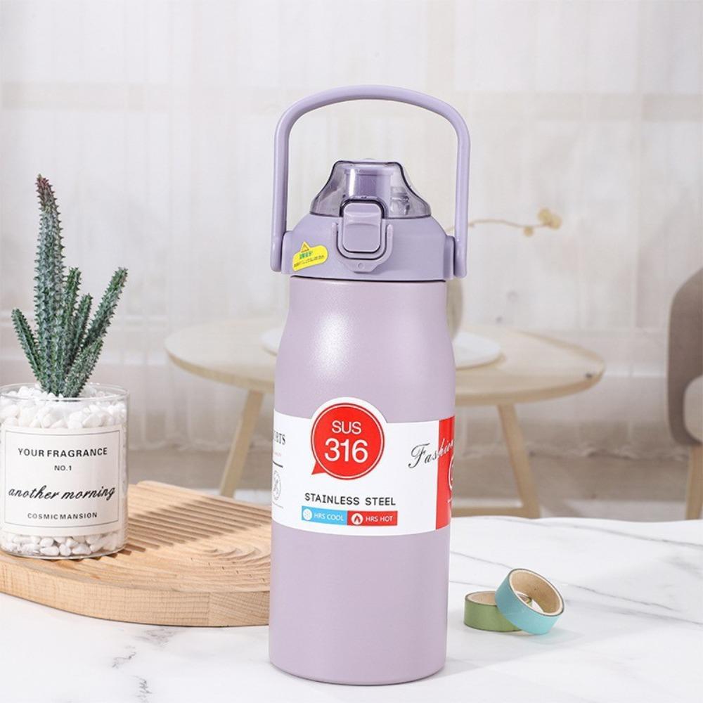 316 Stainless Steel Thermal Water Bottle 1200ml Travel Insulated Cup Vacuum Flask  Sports