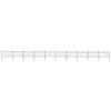 VidaXL Garden Fence with Steel Arch 1781.5 X 100 Cm Black 277665