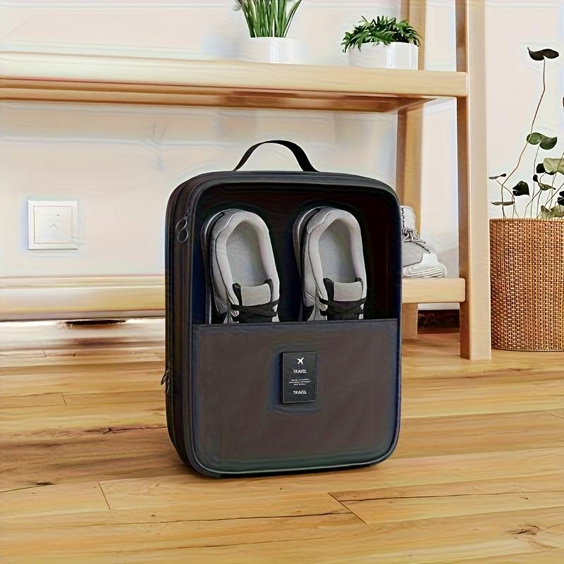 Travel Shoe Bag Holds 3 Pair of Shoes, Shoe Storage Pouch for Travel and Daily Use, Travel Suitcase Shoe Organizer