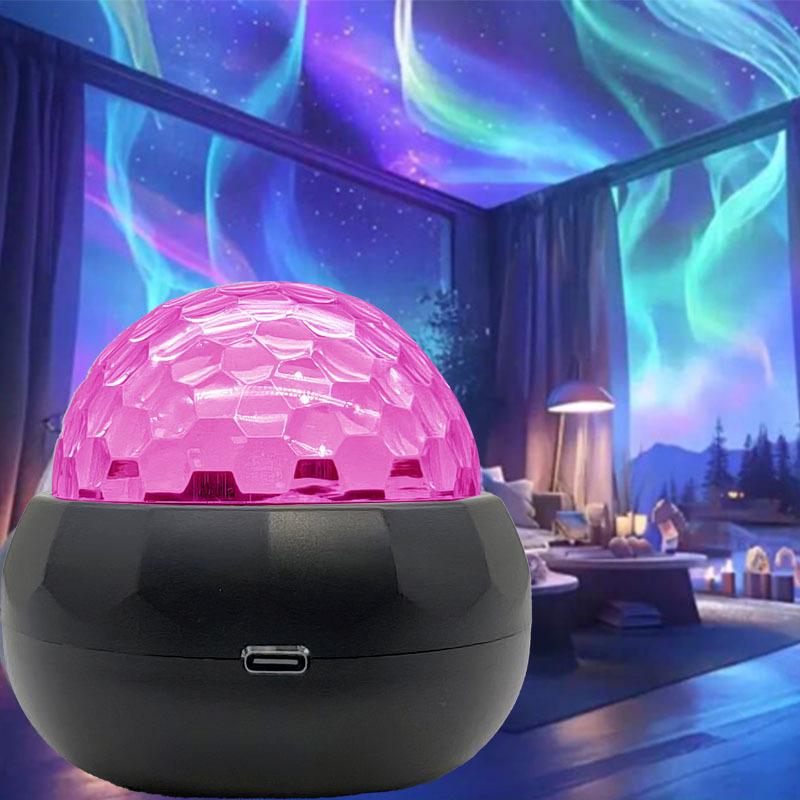 Seven-Color Aurora Starry Sky Lamp with Water Ripple Projection