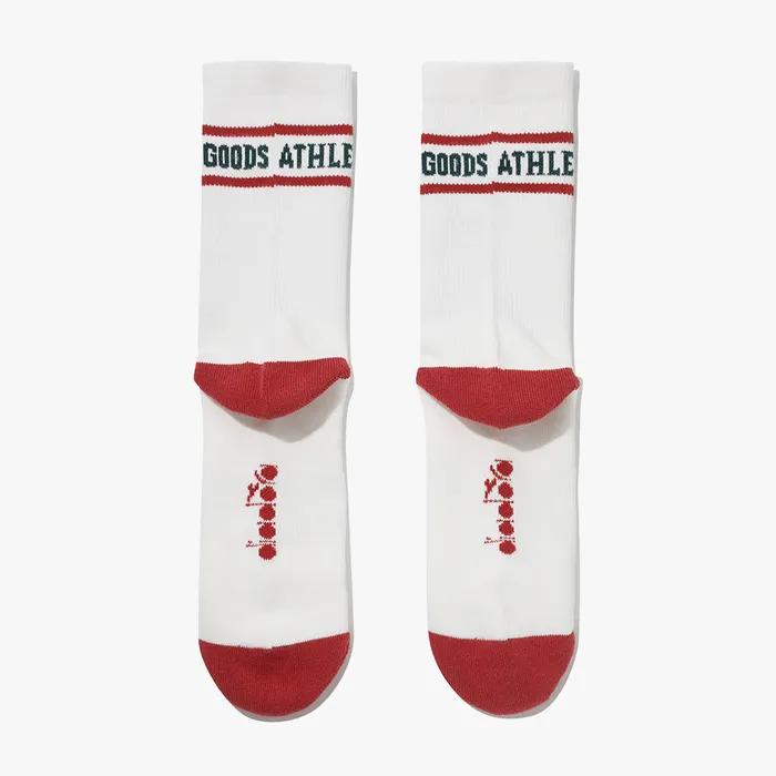 Sports Stripe Crew Socks WHITE