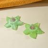 New Spring/Summer Simulation Dyeing Resin Flower Earrings for Women's Jewelry, Fresh and Cute Flower Earrings