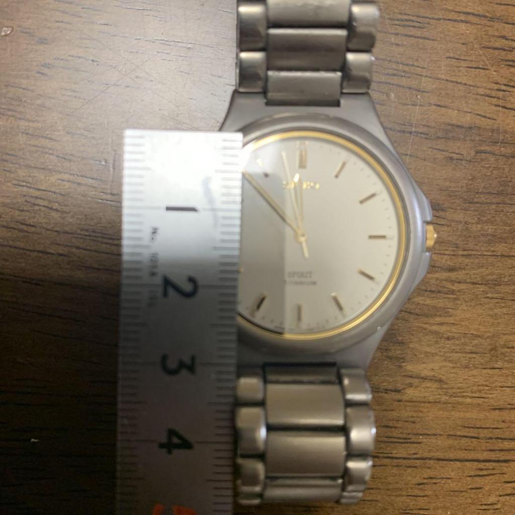 [USED] Seiko SPIRIT Titanium Watch, Thin and Lightweight, Working