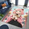 1pc Anime Cat Ear Girl Chair Mat - Cute Pink Floral Design, Non-Slip Office Rug for Home Decor, Seasonal Gift, Suitable for All Seasons.Q069