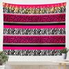 Rose Cheetah Tapestry Wall Hanging Leopard Print Tapestry For Kids Boys Girls Children Romantic Red Rose Floral Wall Tapestry