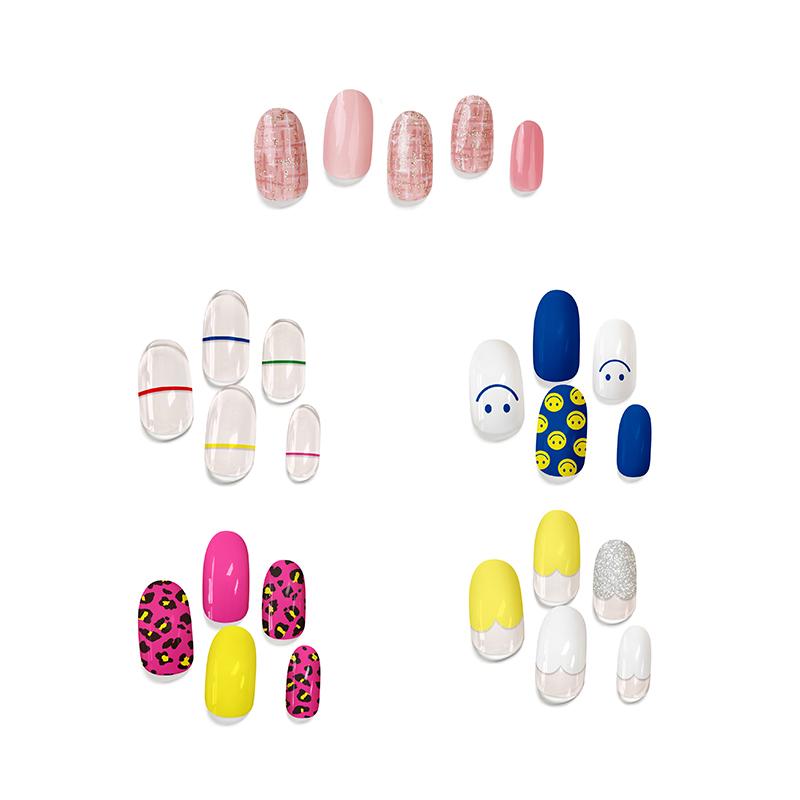 Korean Gel Nail Stickers UV Lamp | Salon Look At Home | No Glue Needed POINT VER.