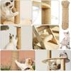 33ft Natural Jute Scratching Post Replacement Rope- 1/ 4inch Odorless Jute Rope, Suitable for Trees and Towers