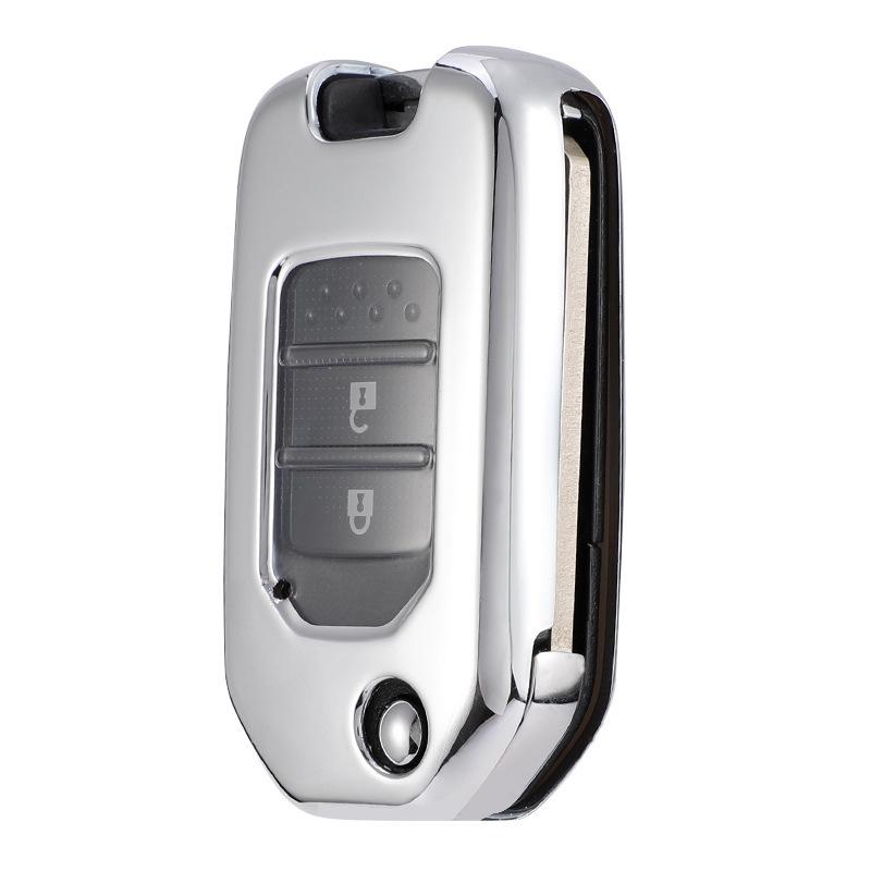 Honda Key Case for Civic XRV Accord 9.5th Gen, Vezel, Spirior - Folding Shell with Buckle