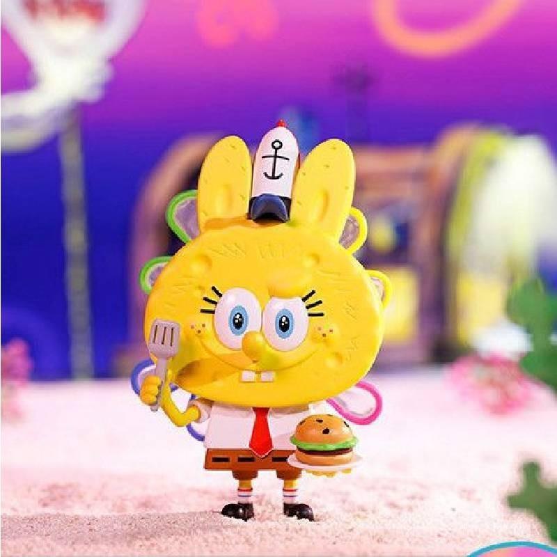 Authentic Popmart Labubu Spongebob Series Collectible Blind Box Trendy Toy
