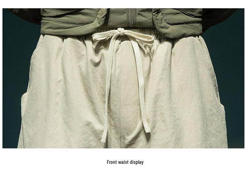 Men's Loose Plus Size Outdoor Waterproof Ski Pants - Winter Warm 90% Duck Down, Cold-Resistant, Thick Cargo Style