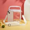 Mini durchsichtige Umhängetasche, Trendige quadratische Handytasche, Damen Reißverschluss Strand-Schultertasche