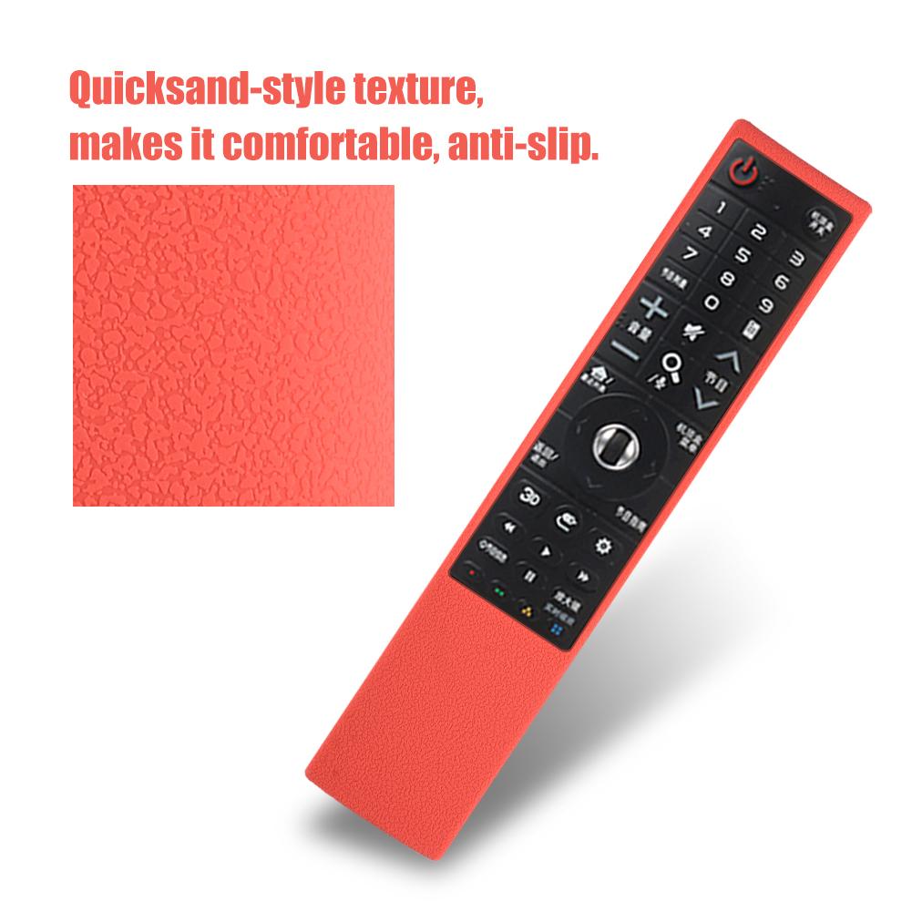 Dustproof Shockproof Protective Silicone Cover Case for  AN MR700 TV Remote Red