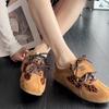 Autumn New Style Fashion Leopard Print Designer Comfortable Non-slip Flat Shoes Daily Comfortable Slip-on Vulcanized ShoesWomen