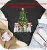 Süßer Katze & Hund Weihnachtsbaum Katzenliebhaber Weihnachten Haustiere T-Shirt BO144 Unisex T-Shirt
