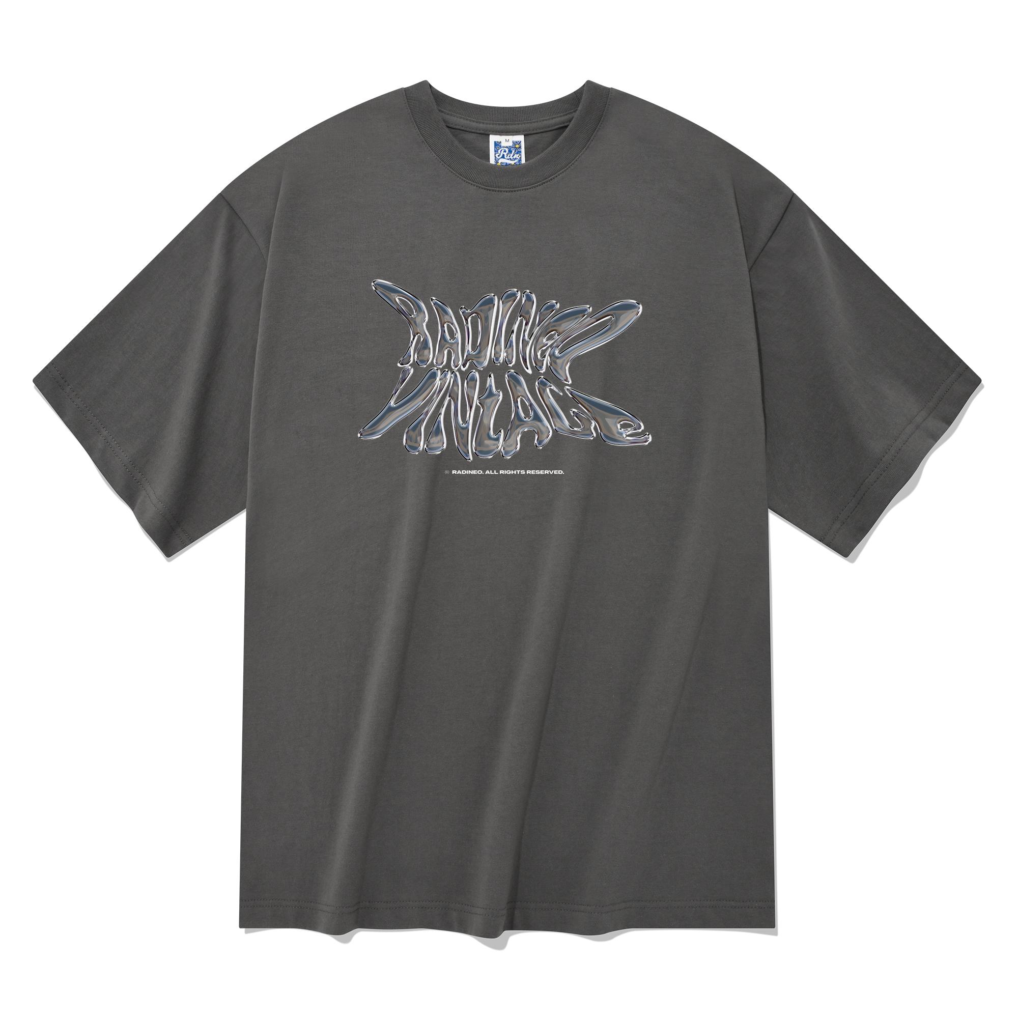 Radineo Retro Short Sleeve T-Shirt Gray S
