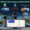 DVR de Coche de 10.26 Pulgadas 4K 3840*2160P Carplay Android-Auto Cámara de Salpicadero Cabina GPS 5G WIFI FM BT Cámara de Doble Lente Dashcam Grabación de Conducción