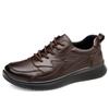 Autumn New Shoes for Men Genuine Leather Shoes Fashion Casual Sport Shoes Comfortable Lace-up Sneaker