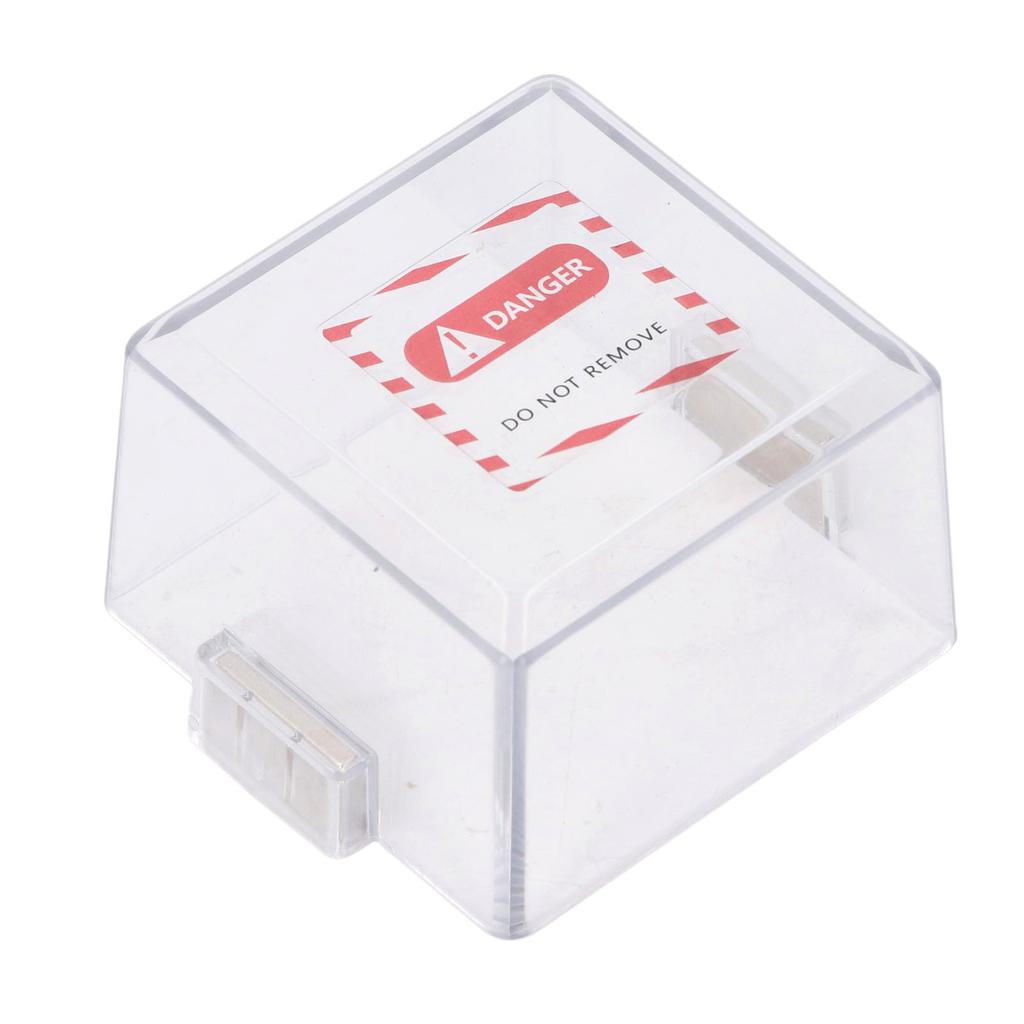 Emergency Stop Key Cover PC Transparent Magnetic Emergency Stop Switch Protective Case for Industria