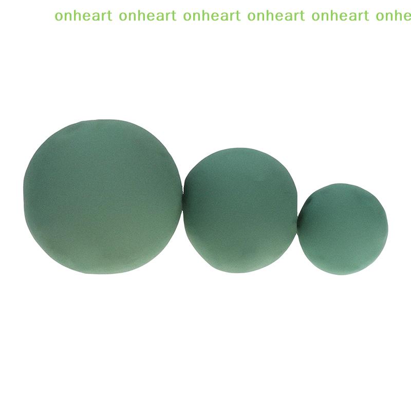 [C]1Pc 9/12/15cm Round Green Dried Flower Ball Mud Sponge Foam Bouquet Decoration Fresh Floral Flower Arrangement Tools