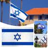 90X150cm Israel National Flag Hanging Wear-resistant Polyester ISR IL Israeli National Flags Banner For Home Decoration 60x90cm