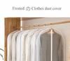 Durable Fully Enclosed Clothes Cover Bags - Transparent Dustproof Waterproof with Zipper Practical Wardrobe Garment Storage Bags