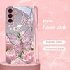 Crystal Butterfly Pattern Glass Phone Case Suitable for Samsung Galaxy S26 S25 S24 S22 S21 S20 FE/Ultra/Plus Shock Resistant