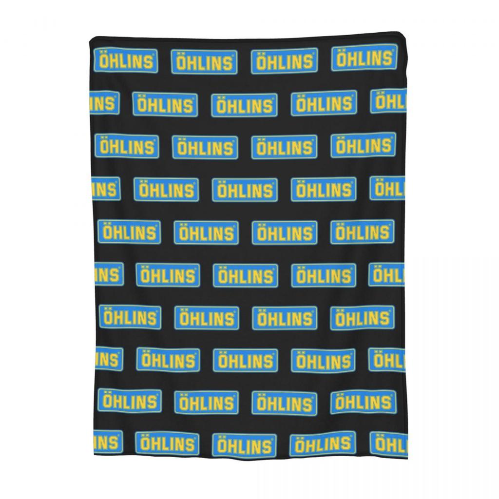 Classy Ohlins Logo Blanket Flannel Sofa Throw Blanket Multifunction for Couch Bedding Office Throws Bedspread Quilt