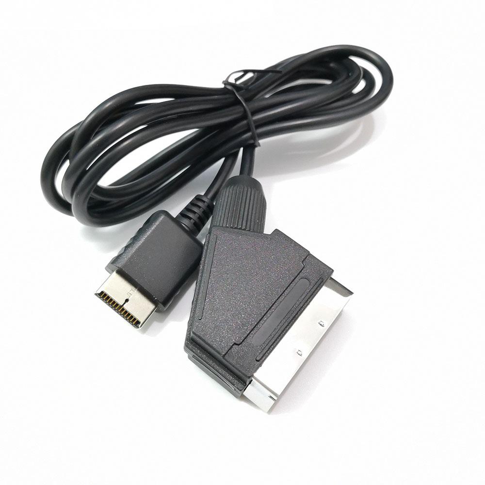1 stk 1,8 meter / 6 fot RGB Scart-kabel Passer for PS1/ PS2/ PS3