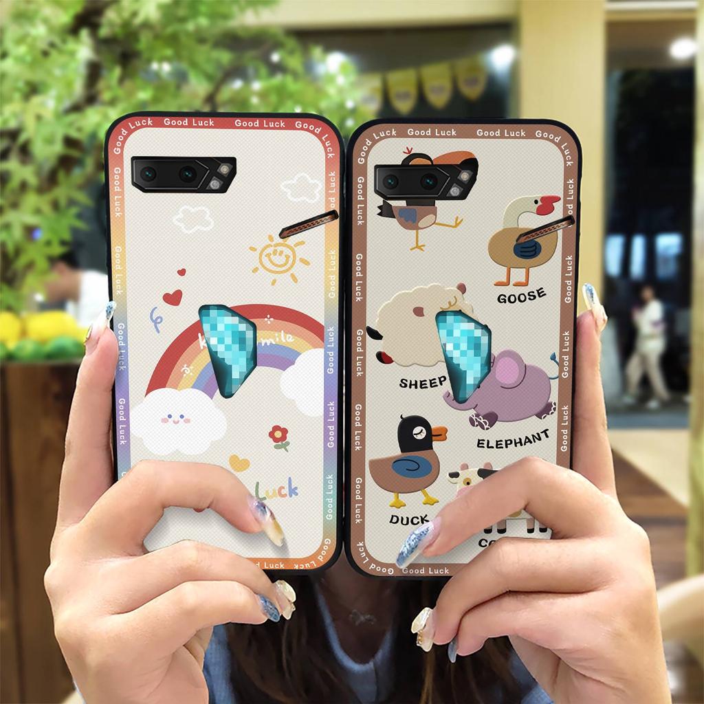 Dirt-resistant Fashion Design Phone Case For Asus ROG Phone II ZS660KL Soft Case Shockproof TPU Durable Cute Anti-dust