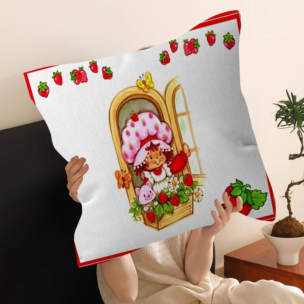 S-Strawberry S-Shortcake Pillow Anime Pillow Sofa Bed Head Pillow Cover Cushion Cover 45x45 cm Fashion