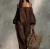 2026 Vacation Style Off-the-Shoulder Jumpsuit with Lantern Sleeves - Sexy and Elegant