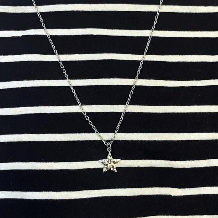 Chain Necklaces Alloy Material Star Pendant Neck Jewelry Birthday Gift for Girls