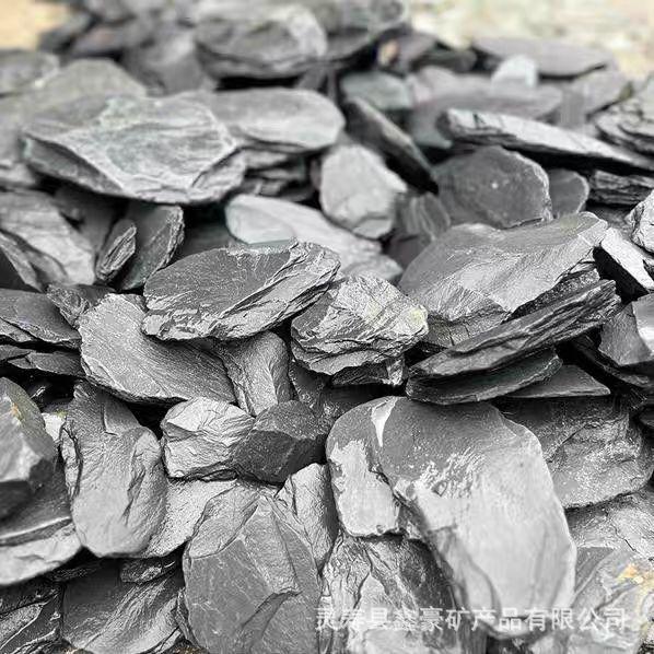 Black Slate Canyon Stone for Aquarium Landscaping Natural Black Slate