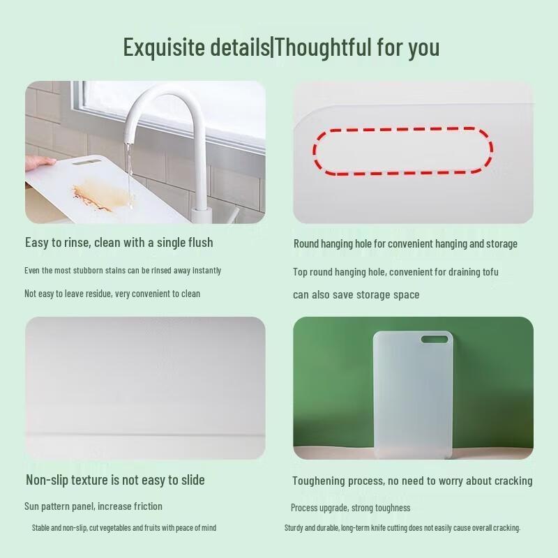 Camellia Large Thick Plastic Cutting Board
